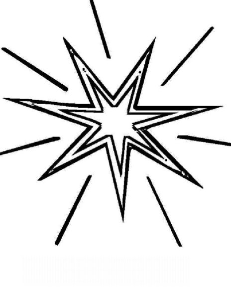Рождественская звезда раскраска