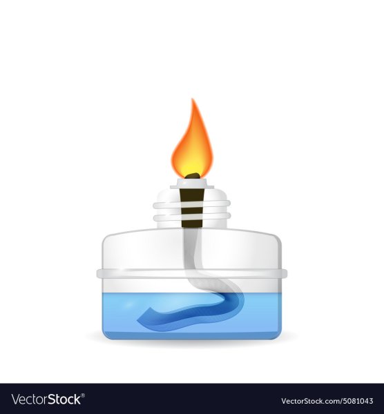 Спиртовка горит