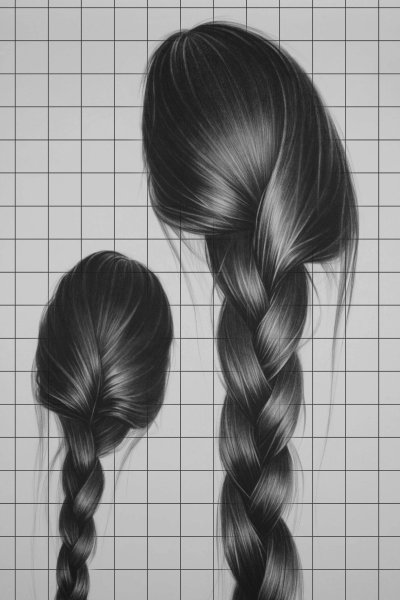 Прическа на карандаш на длинные волосы