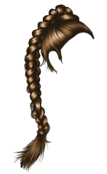 Косичка на белом фоне