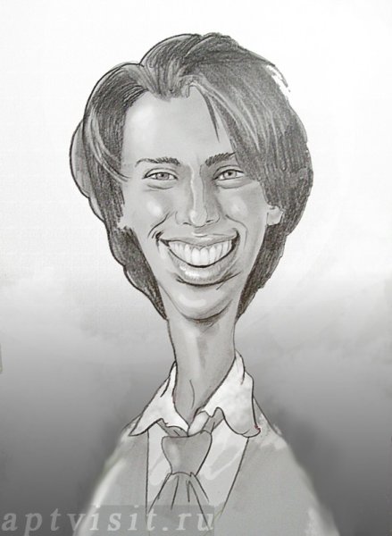 Шаржи на знаменитостей карандашом