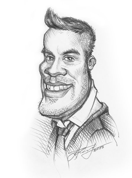 Альберт Эйнштейн шарж