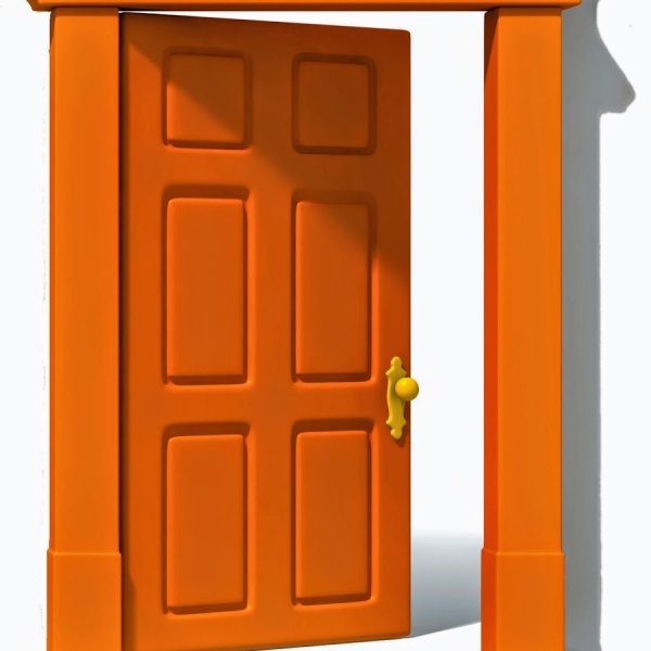 Дверь нарисованная