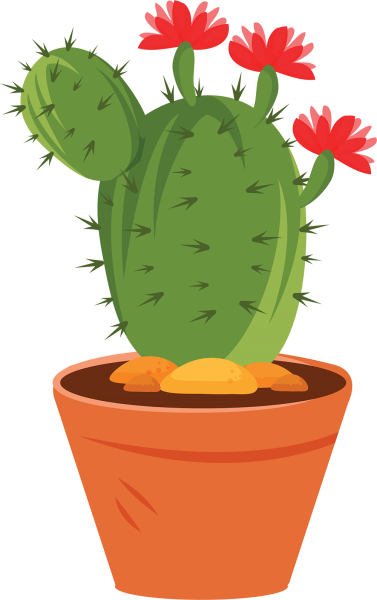Кактусы мультяшные