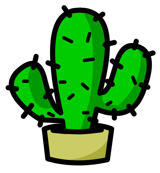 Кактус на прозрачном фоне