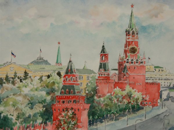 Кремль рисунок