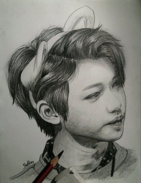 Скетчи Stray Kids Феликс