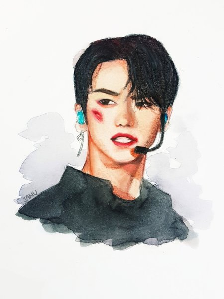 Минхо арт Stray Kids