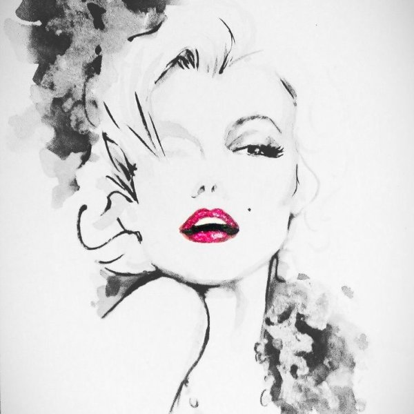 Мэрилин Монро рисунок