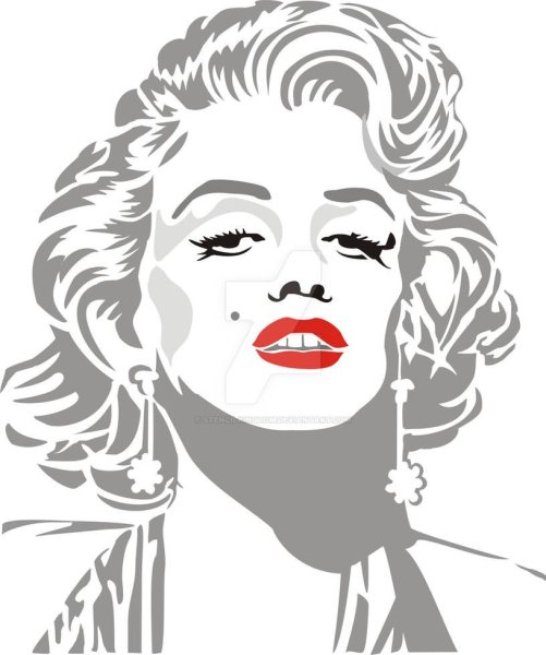 Мэрилин Монро для срисовки