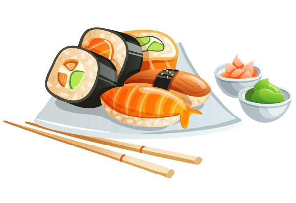 Японская еда без фона