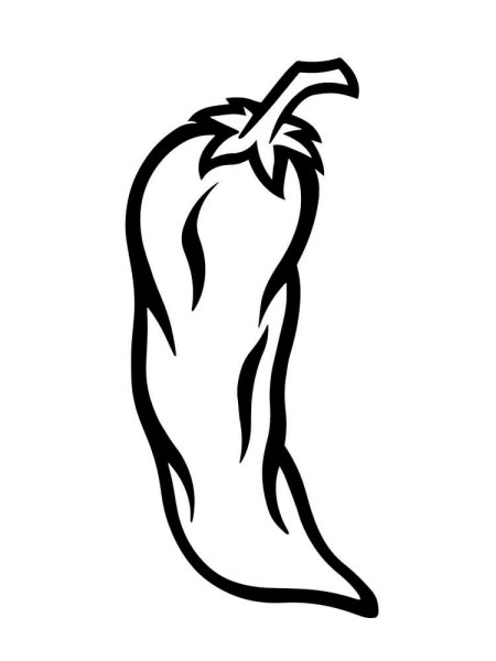 Перец раскраска для детей