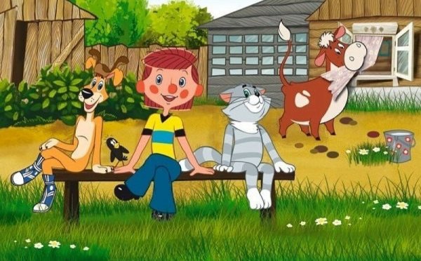 Раскраска пес шарик из Простоквашино