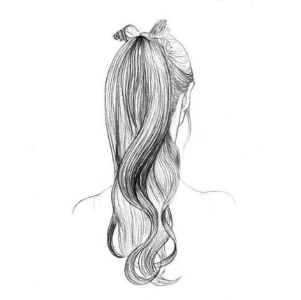 Волосы для срисовки карандашом