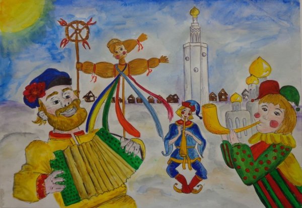 Русские народные праздники рисунки