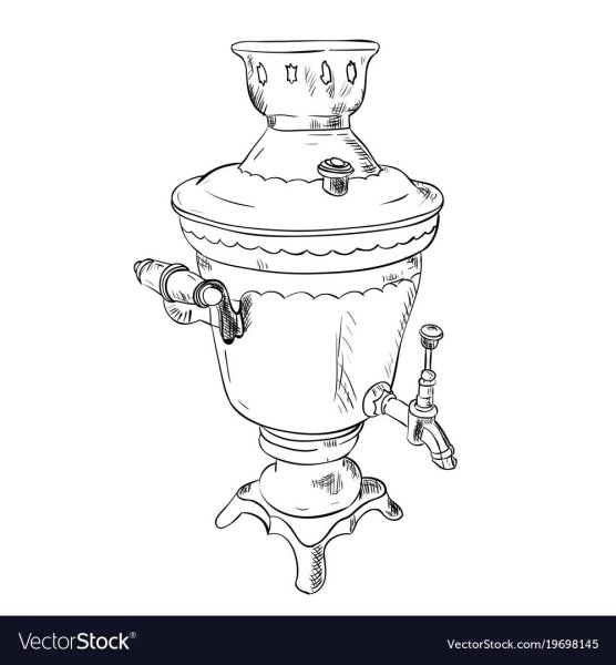 Самовар рисунок