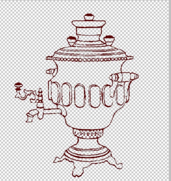 Тульский самовар вектор