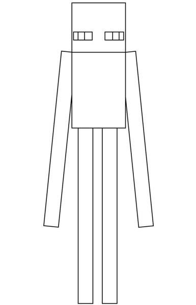 Майнкрафт раскраска Интермен