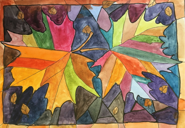 Осенний ковер рисование