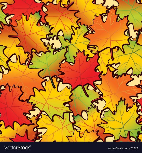 Вектор ковёр из листьев