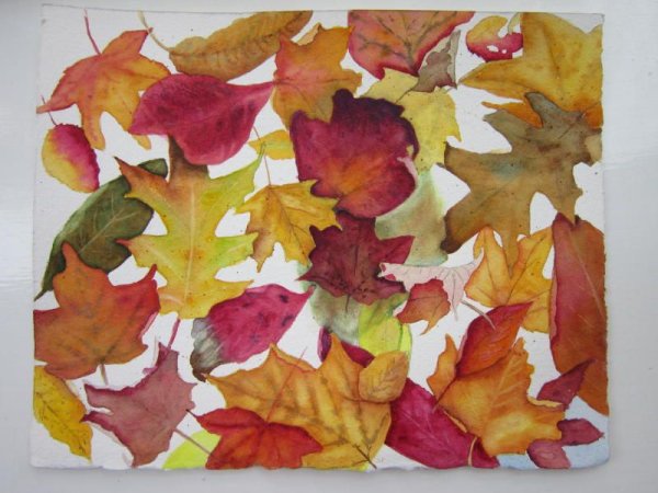 Осенний ковер рисование