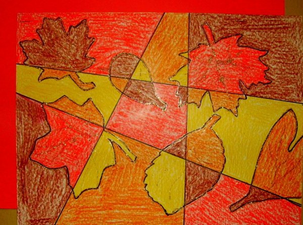 Осенний ковер рисование