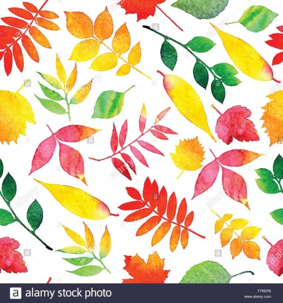 Осенние листы для вырезания акварель осенняя тематика