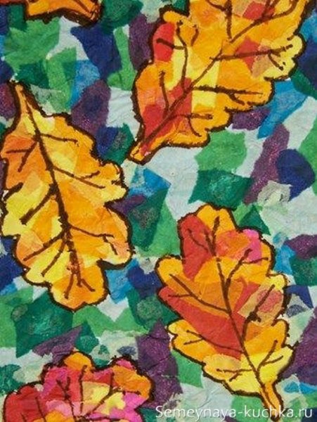 Листья для дошкольников