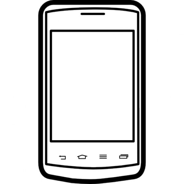 Мобильный телефон рисунок для детей