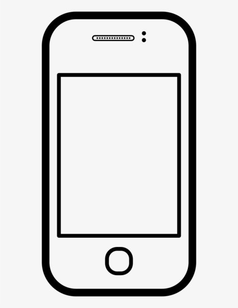 Телефон трафарет