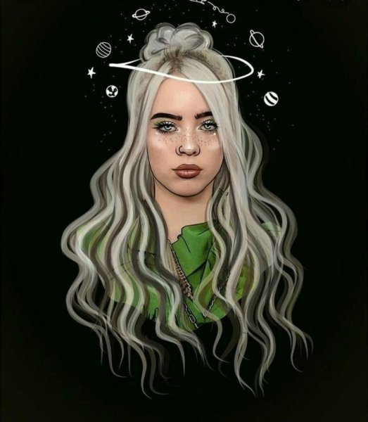 Билли Айлиш рисунок