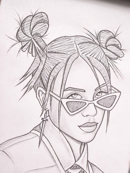 Билли Айлиш рисунок