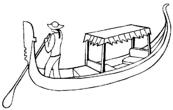 Гондола рисунок
