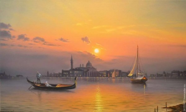 Художник Сатаров Венеция ночной пейзаж