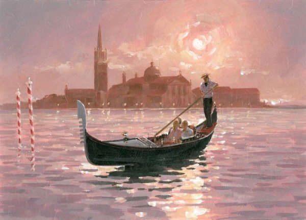 Гондольеры картины венецианские