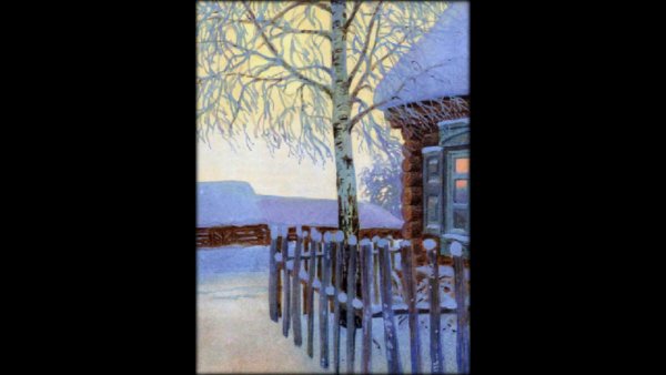 Рисование зимних деревьев