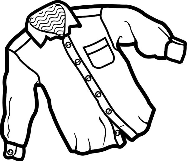 Рубашка раскраска