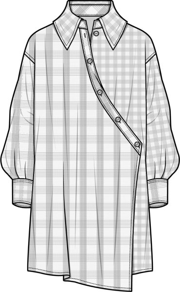 Рубашка набросок