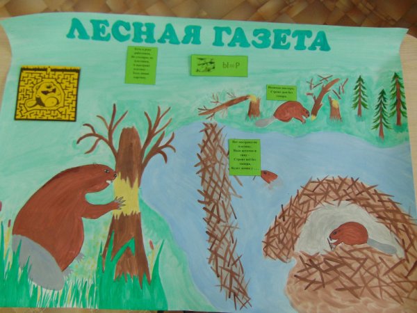 Рисунок на тему Лесная газета