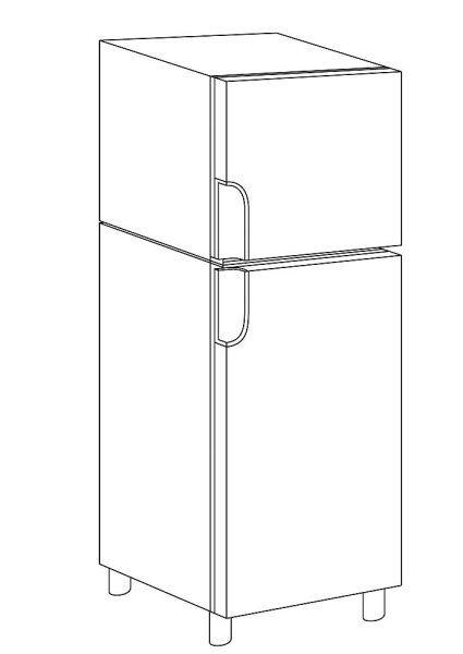 Холодильник раскраска для детей