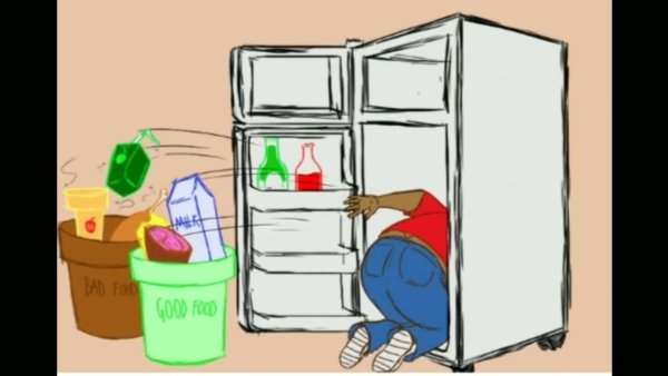 Креативный холодильник