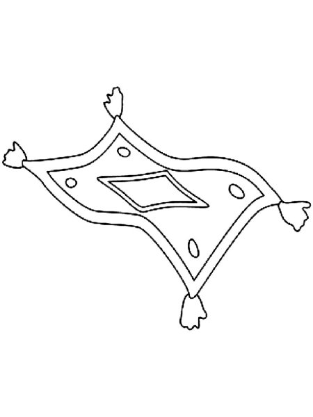 Ковер самолет раскраска