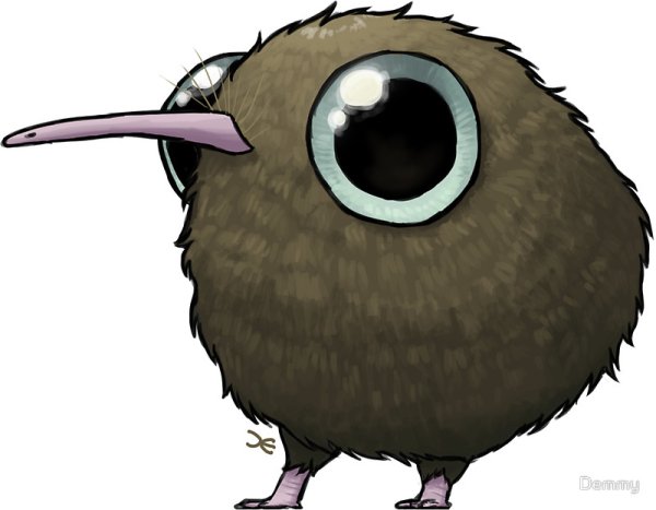 Киви птица арт