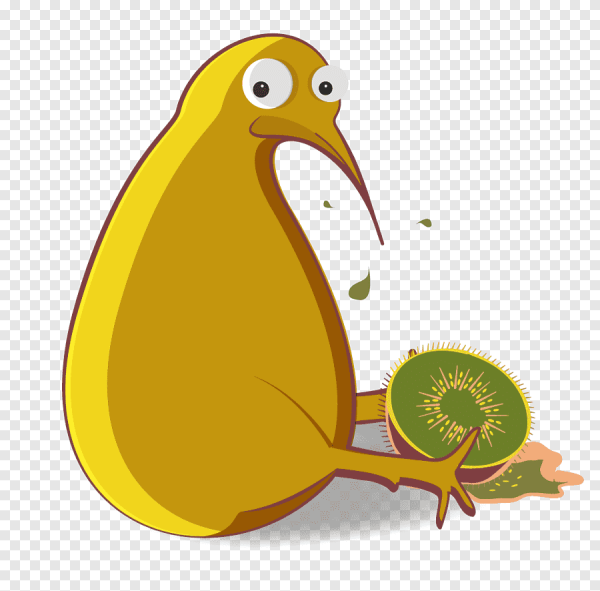 Птица киви мультяшная