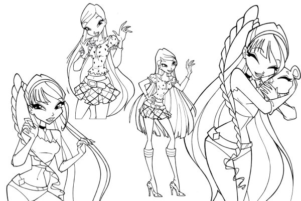 Раскраска Винкс Муза Беливикс