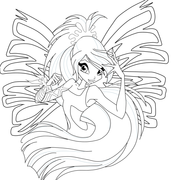 Раскраски Винкс Сиреникс