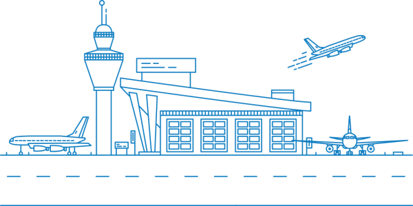 Нарисовать аэропорт