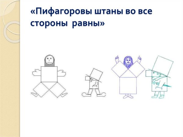 Пифагоровы штаны во стороны равны