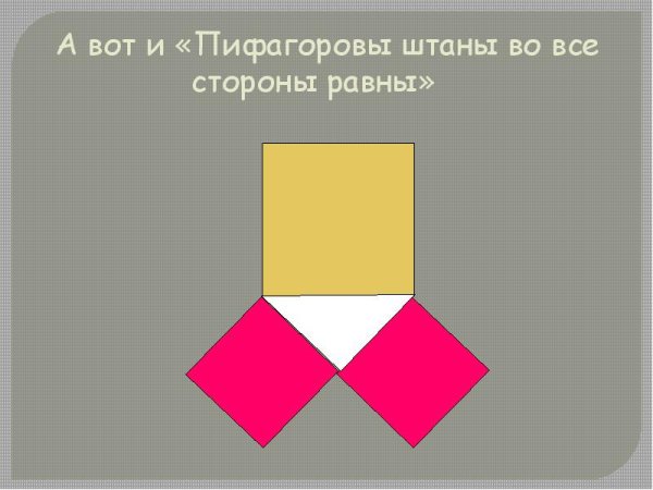 Пифагоровы штаны и Пифагор