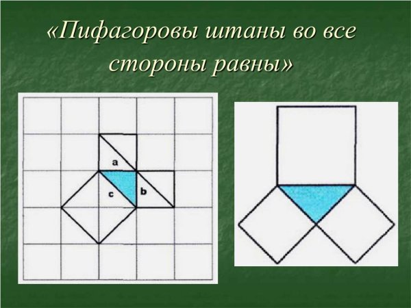 Карикатуры на теорему Пифагора